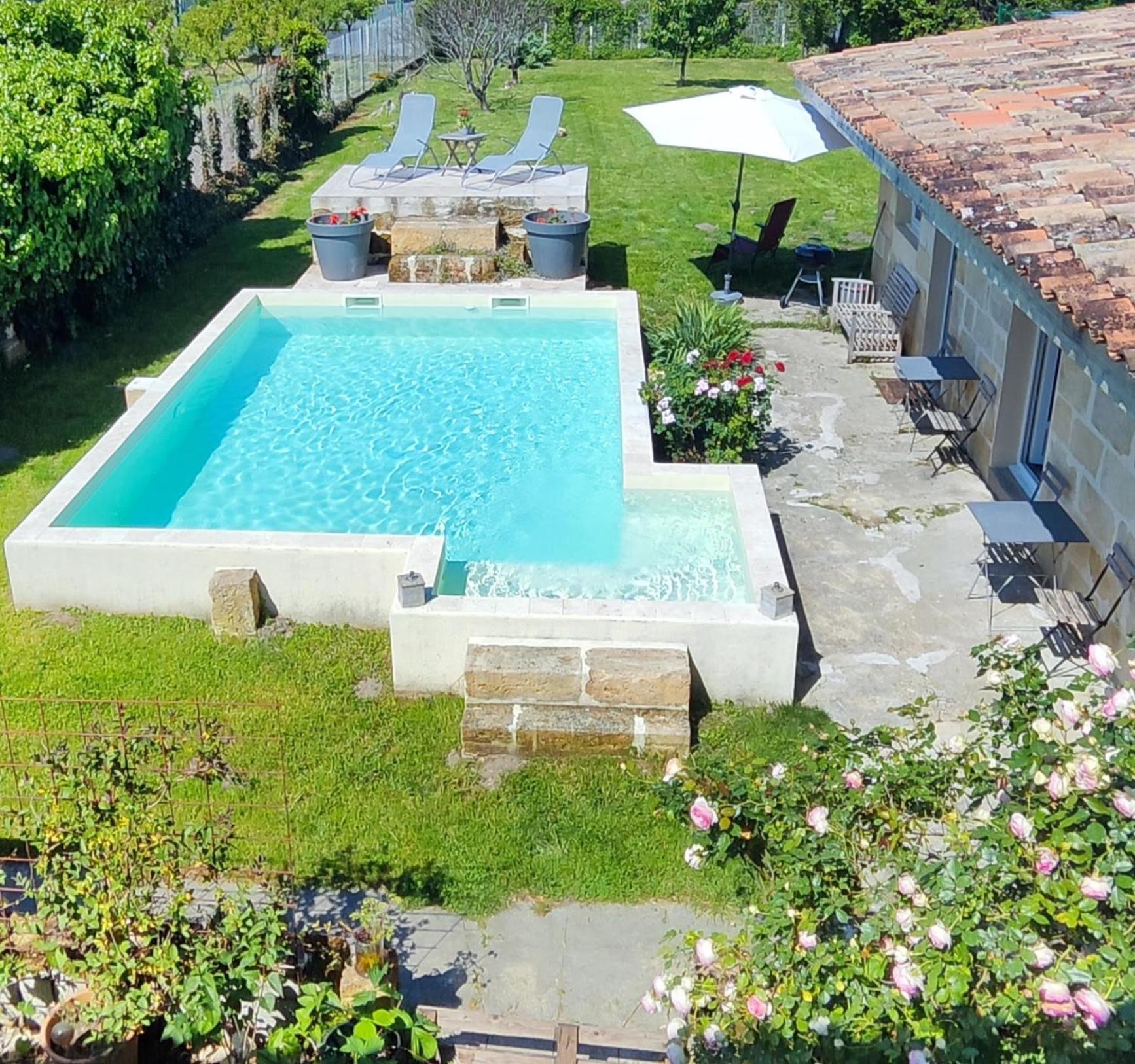 Jolie Villa Avec Piscine Dans Le St Emilionnais Sainte-Terre 외부 사진